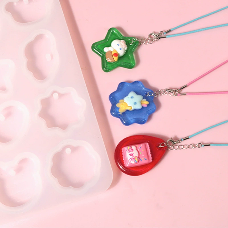 Pendant handmade rounded, keychain, silicone mold, new collection