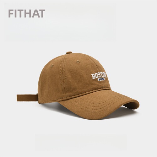 New Korean Dongdaemun Deep Soft Brim Baseball Cap for Women to Make Face Look Smaller, Duckbill Hat for Men, Wine Red and Khaki Color Hat, Cross-border