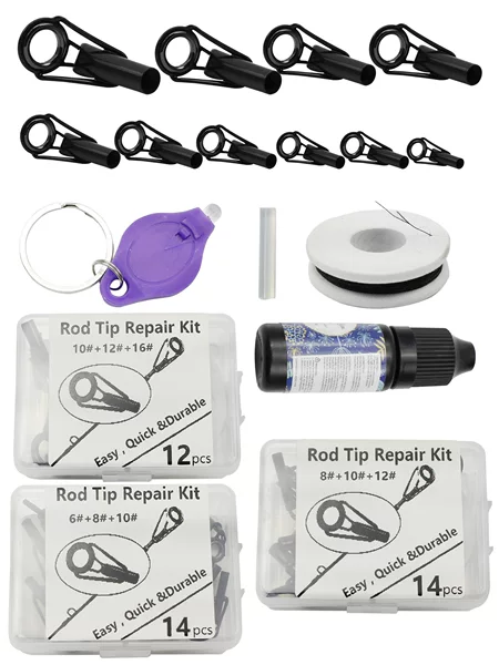 Hunting high top ring guide ring leading eye rock rod sea fishing boat rod ceramic accessories repair suit fishing rod glue UV lamp