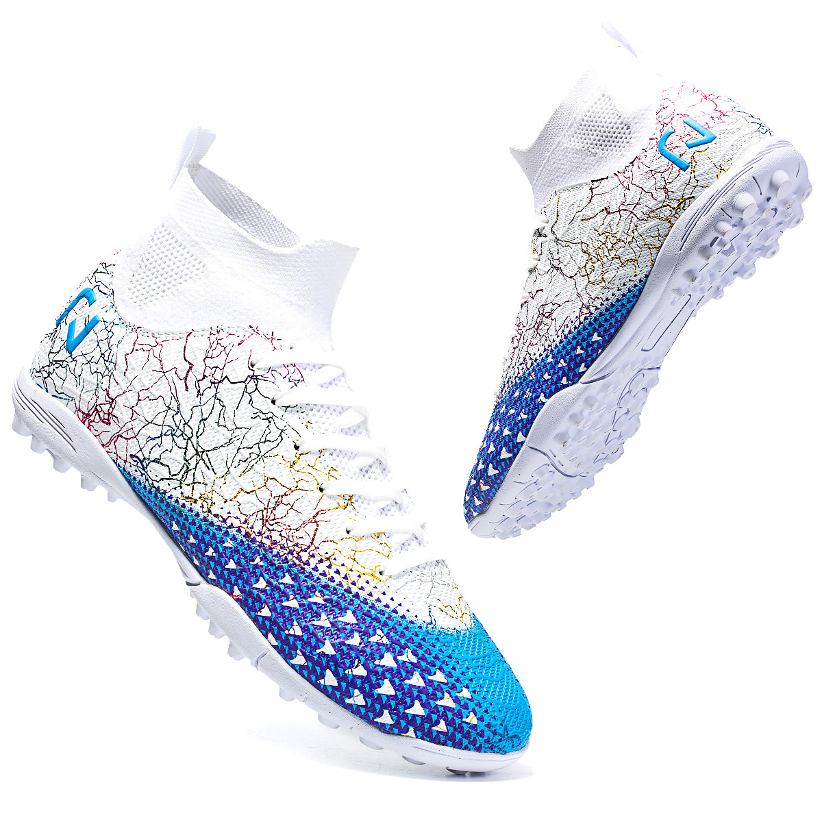 Zapatos de fútbol transfronterizos ag zapatos de clavos largos zapatos de fútbol de la Copa de Europa zapatos de fútbol profesionales para niños adultos tf zapatos de fútbol de clavos