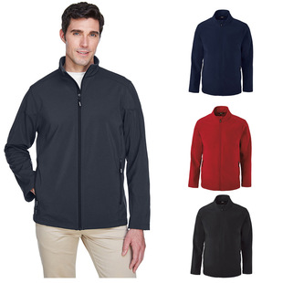 Customized Men's Jacket Soft Shell Jacket Soft Shell Stand-Up Collar Work Clothes Printed Autumn and Winter