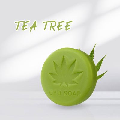 跨境专供手工皂茶树80gC13D精油皂温和洁面 补水保湿滋润清爽|ms