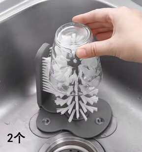 Two cup washing machines automatically brush electric lazy people brush milk bottles and cups 360-degree cleaning restaurant to Tao Sen