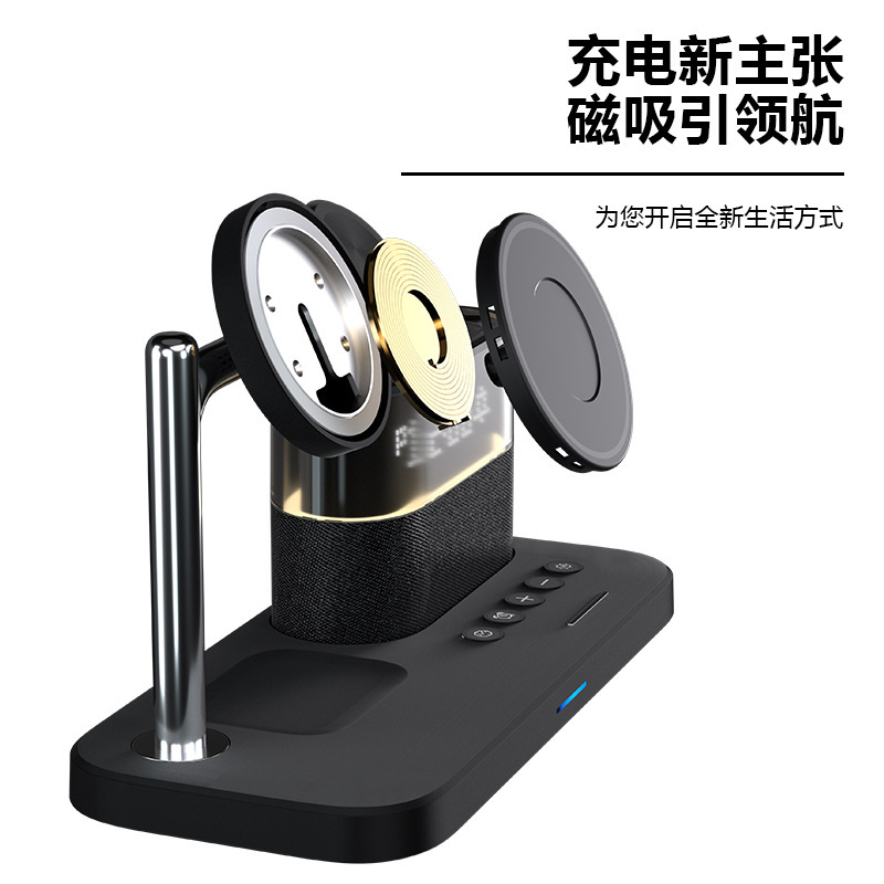 ソース新製品磁気吸引無線充電器三合一無線充電はアップルの携帯電話イヤホン腕時計1-9世代を適用する|undefined