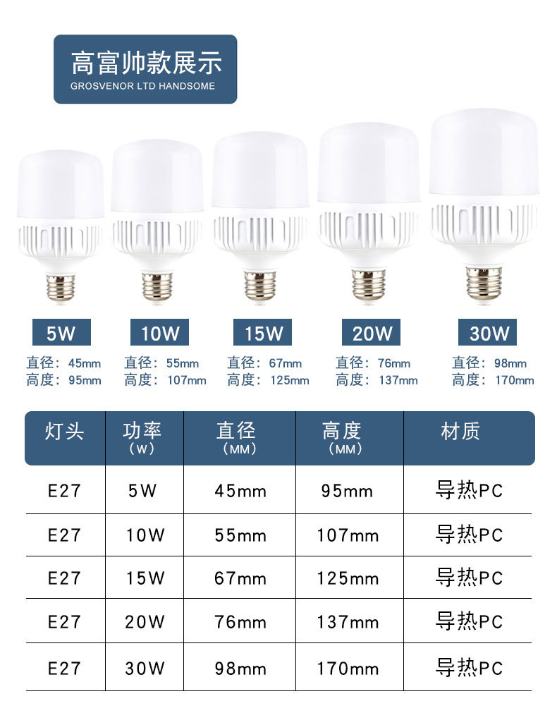 详情尺寸 高富帅