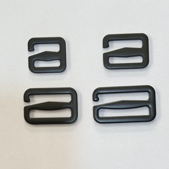 Electrophoresis black nine-character buckle six-character buckle zinc alloy luggage accessories men's bag hardware hook buckle paint black bag 9-character buckle