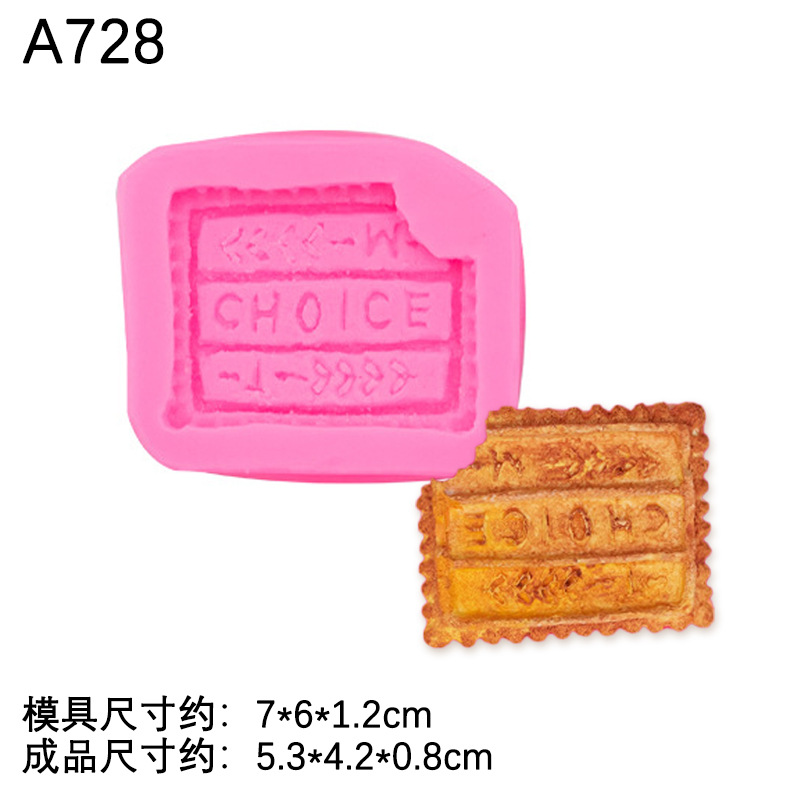 Cookie crema Lollipop molde de silicona epoxi arcilla cerámica suave DIY chocolate fondant