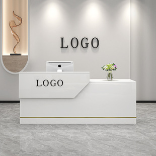 Cashier Bar Shop Small Clothing Store Courtyard Barber Shop Counter Table Company Front Desk Reception Desk Simple