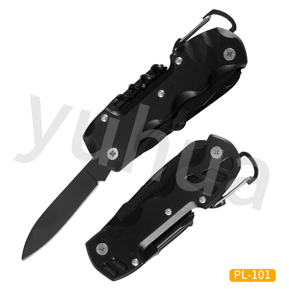 Cuchillo multifuncional transfronterizo al aire libre Cuchillo militar suizo Cuchillo plegable portátil de supervivencia de campo Cuchillo combinado EDC Cuchillo