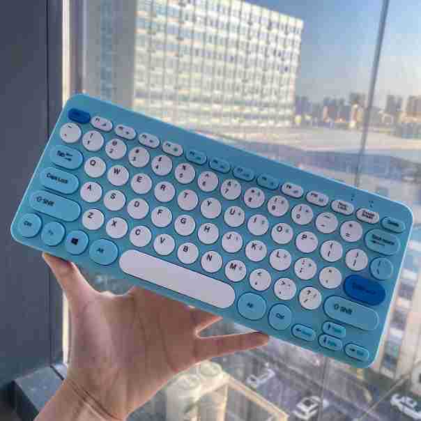 K09 color ultra-thin 2.4g wireless keyboard and mouse set, computer universal 78 key silent office_voghion.com