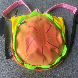 Cartoon Network Little Red Book Same Style Cheese Burger Backpack Cute School Bag Backpack Large Capacity