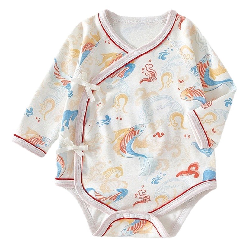 Ropa de bebé recién nacido vaina primavera y otoño algodón mono triángulo mameluco