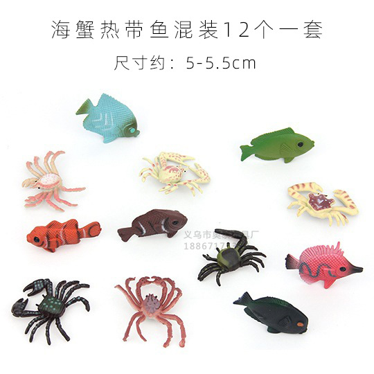 海蟹熱帯魚12種セットの新バージョン