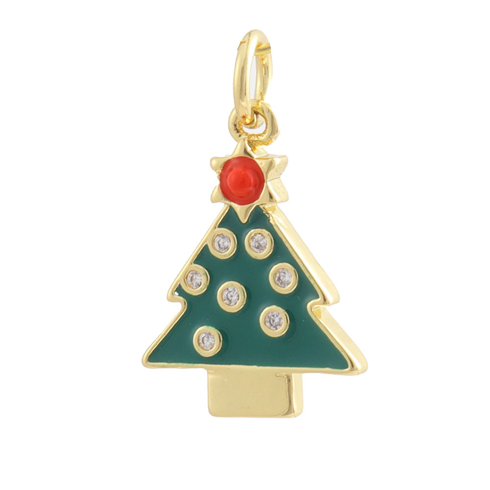 3g Weight Pendant Jewelry Making Type 15 * 22mm Jewelry Making Size Zircon Inlay Material DIY Jewelry Accessories Classification 1 Piece Quantity Copper Material Christmas Festival Christmas Tree, Bell, Snowflake Pattern Inlay Design IG Style Style 1 Piece 15 * 22mm Copper Zircon Christmas Tree Bell Snowflake Pendant 5