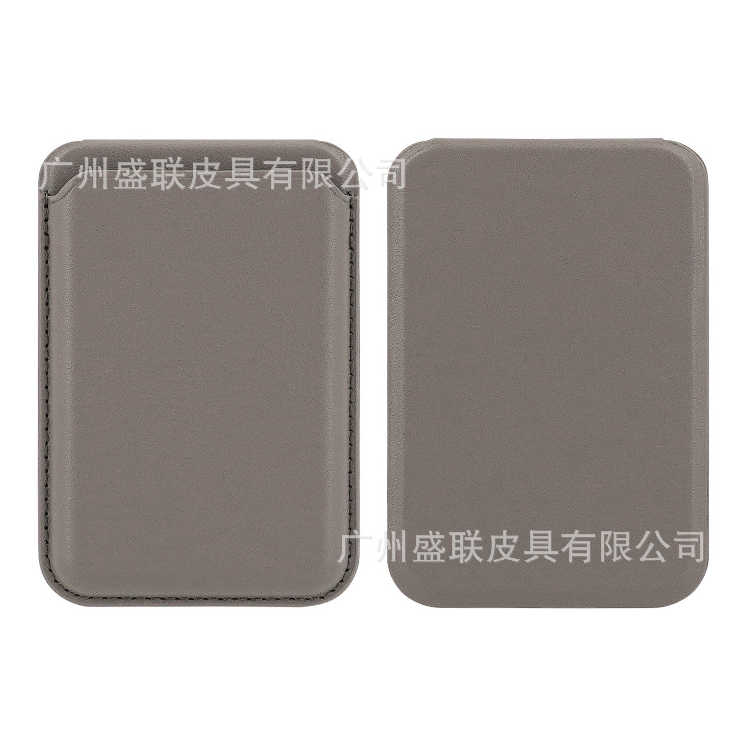 Cuero de absorción magnética pu cartucho de tarjetas de animación Magsafe Apple ip12 - 17 portador de tarjetas transfronterizas para teléfonos móviles se puede fijar logotipo de crédito