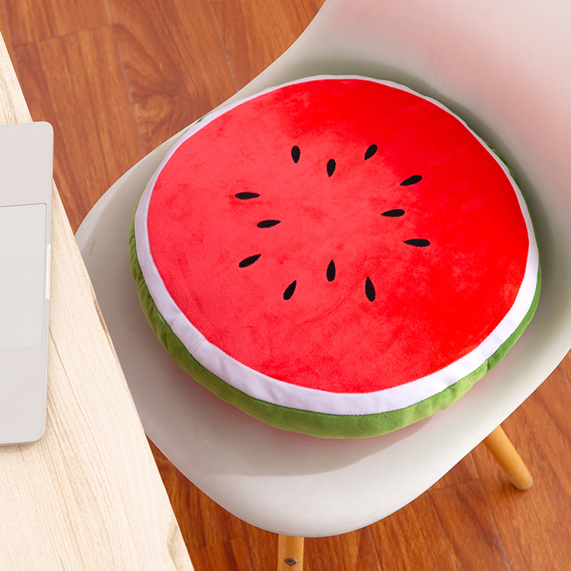 New simulation fruit pillow, watermelon cushion, plush toy, office chair sofa cushion, stuffed doll