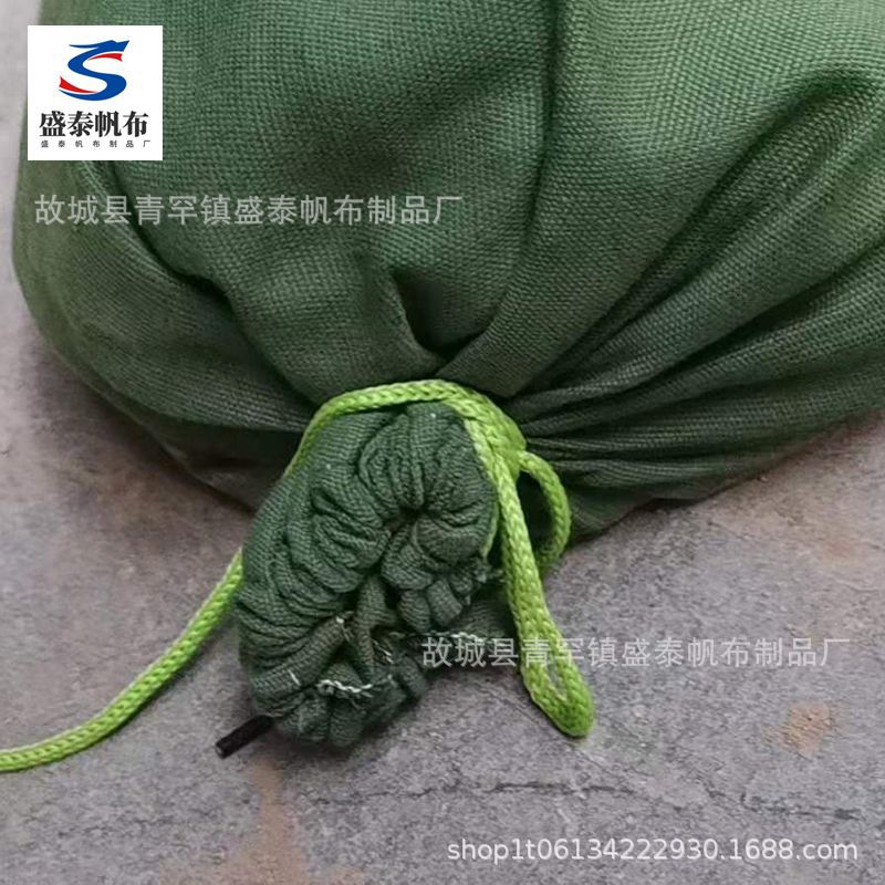 El fabricante suministra sacos de arena de lona con cordón para el control de inundaciones, para la respuesta a desastres, el bloqueo de agua, la prevención de inundaciones y la extinción de incendios. image 5