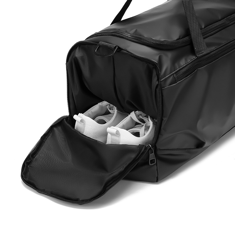 Bolsa de viaje de separación seca y húmeda de gran capacidad, almacén de zapatos independiente, bolsa de fitness deportiva, bolso de mensajero portátil para viajeros de negocios para hombres