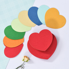 Handwritten card creative wish card blessing heart-shaped small card hard message birthday diy handmade love greeting card