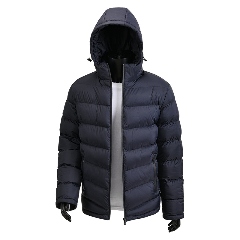Padded Jacket Men's Loose Hooded Padded Jacket Casual Padded Jacket Men's Jacket_voghion.com