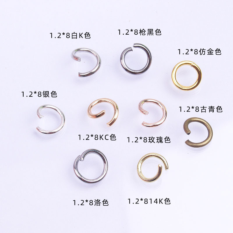 Metal plating open closed ring accessories iron ring handmade diy jewelry accessories sealing oil without nickel wholesale