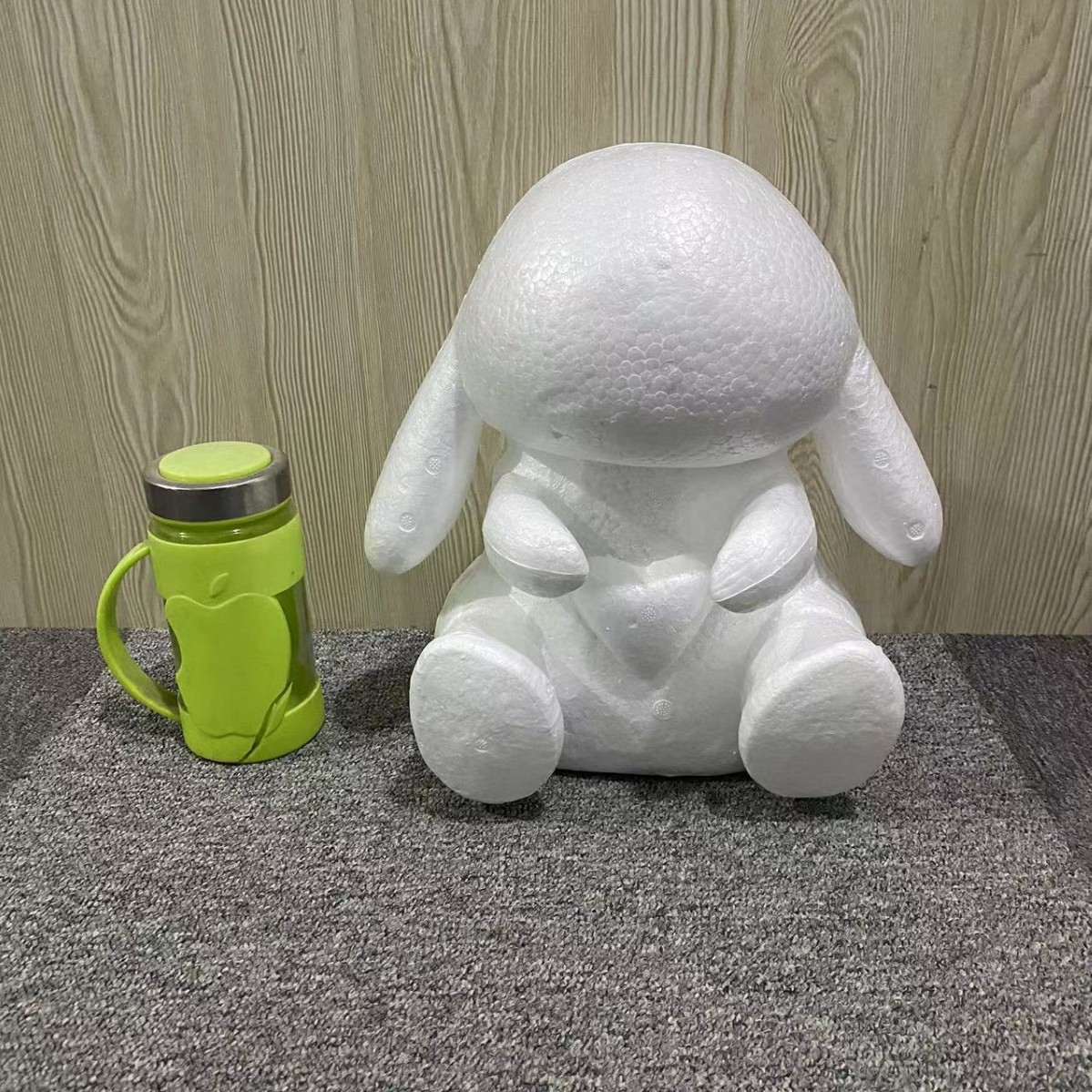 Oso de espuma directo de fábrica blanco DIY material de arreglo floral hecho a mano Día de San Valentín Rosa oso con juguete