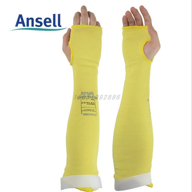 安思尔70-123防割护袖双层凯夫拉纤维带拇指口袖套56cm一只价