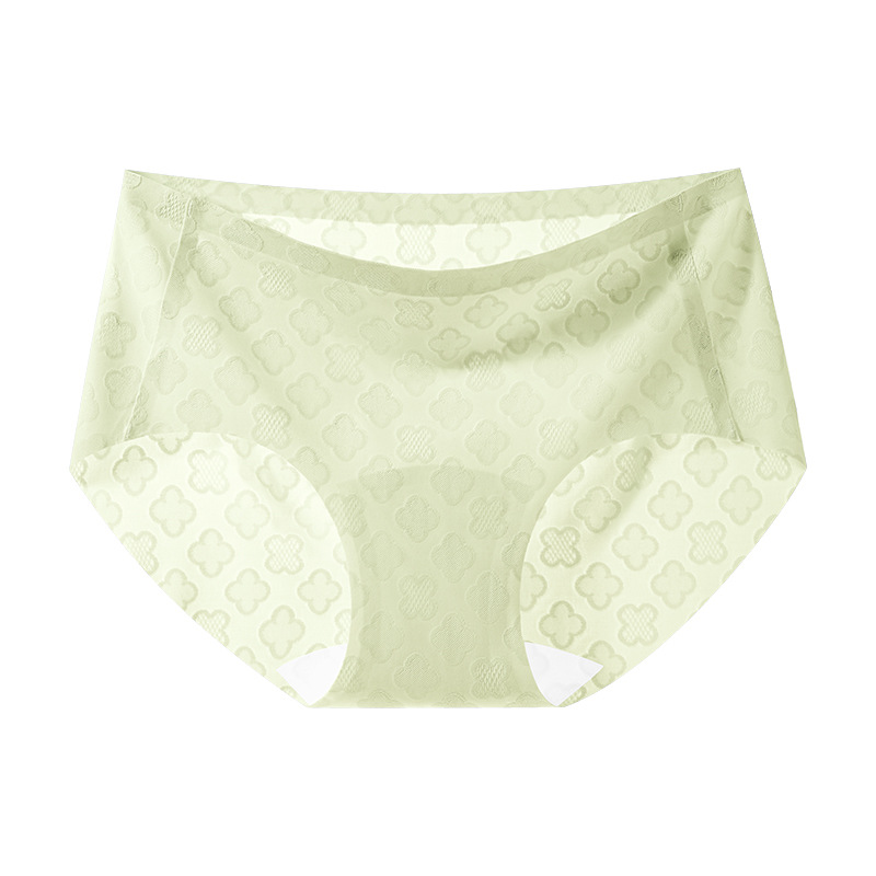 Bragas de seda de hielo sin costuras Yoga entrepierna antibacteriana entrepierna de algodón puro rango largo cintura media pantalones cortos triangulares finos de verano para niñas