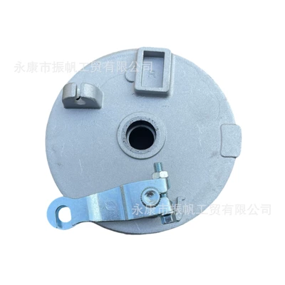 Quad bike accessories: Big Bull shockproof ATV front drum brake disc, brake cover with drum brake friction pad (Motorcycle wheel hub) - for-the-right-wheel