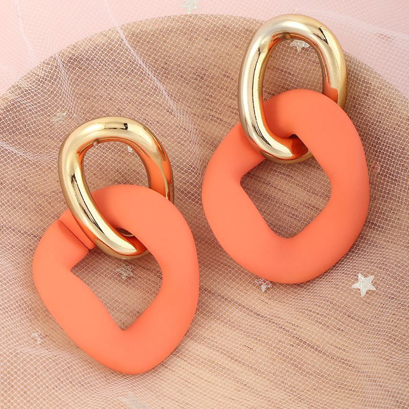 Simple Retro Double Circle Earrings display picture 4