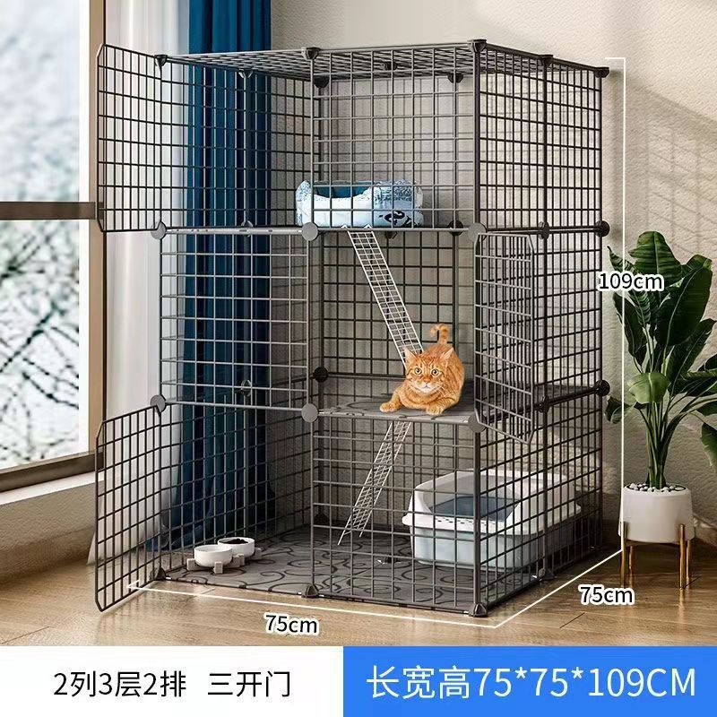 Jaula de gato super grande espacio libre de doble capa gato Villa gato mascota gato casa gato Casa Grande no inodoro integrado