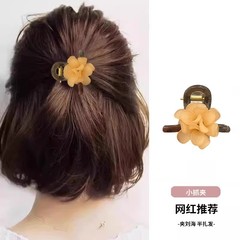 セミタイヘアカメリアスモールグリッパー2025新作ヘアピン女性後頭部ヘアピンクリップ高級気質帽子