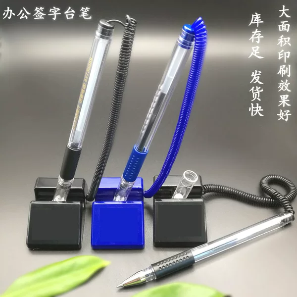 Large base desktop signature desk pen Black neutral desk pen counter bank front desk pen in stock desk pen Sticky desk pen