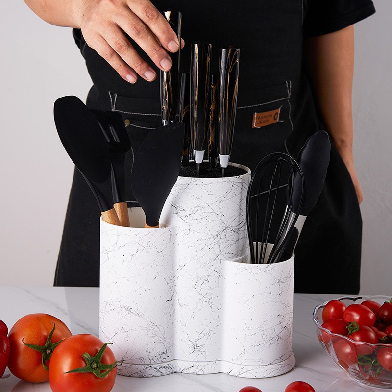 Cuchillo libre creativo cuchillo multifuncional palillos de cocina cuchillo de almacenamiento antideslizante de goma y plástico cuchillo de tres cilindros