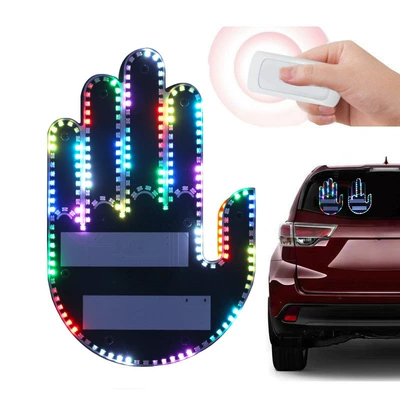 Gündüz işıqları gesture light car multi-function - finger-light-rgb-color