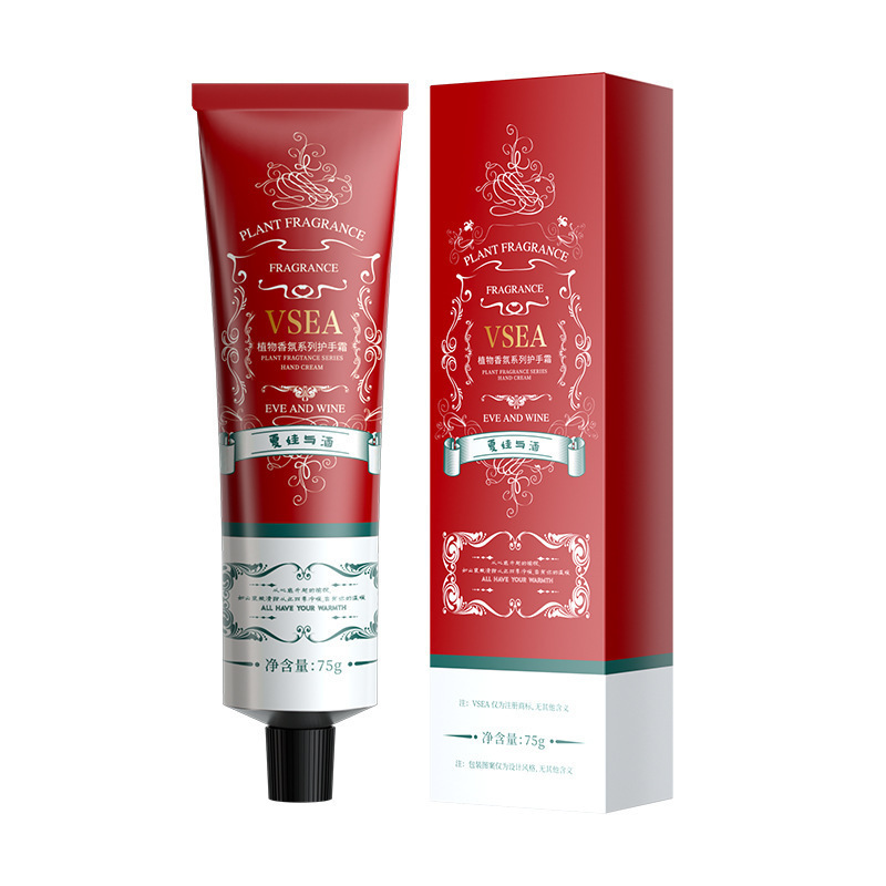Fragancia vegetal perfume crema de manos hidratante e hidratante crema de manos refrescante y antigrasa anti-agrietamiento con fabricantes al por mayor