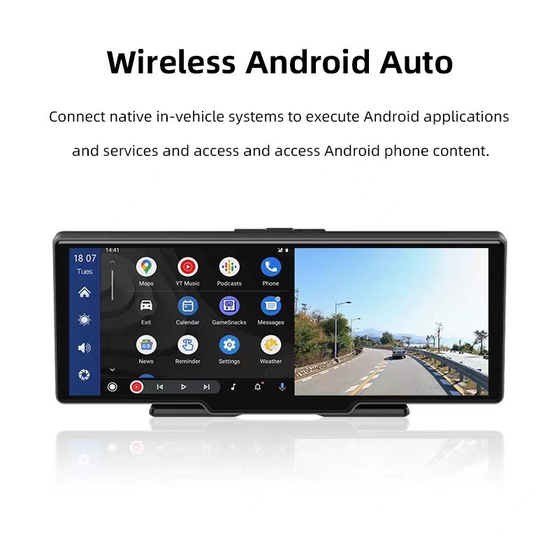 Cross-Border 9inch Carplay Smart Screen Convenient Navigation Mp5 Player Car Screen Projection Driving Recorder
