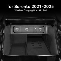 适用于21-25索兰托 Sorento硅胶无线充盒垫车用防滑垫车用充电垫