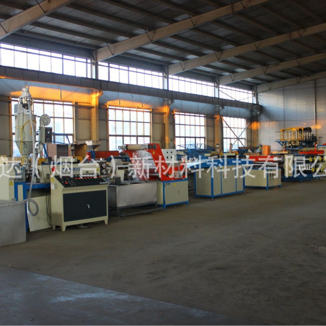 开网塑料膜拉丝机挤出机 PP啤酒绳膜状捆扎绳拉丝机