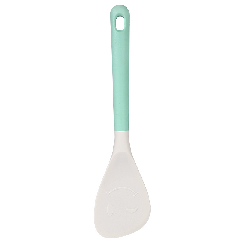 Nórdico color de silicona set de cocina sopa de sopa de cocina antiadherente para pala para fritar verduras casera sopa de cocina set de cucharas
