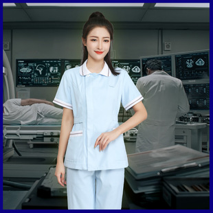 护士服分体长短袖翻领套装医院显瘦整形口腔高级感纤维医护工作服-阿里巴巴