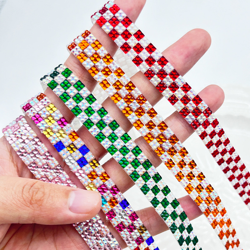 Barra de diamante de fusión en caliente barra de diamante autoadhesiva accesorios de joyería resina de diamante DIY material al por mayor