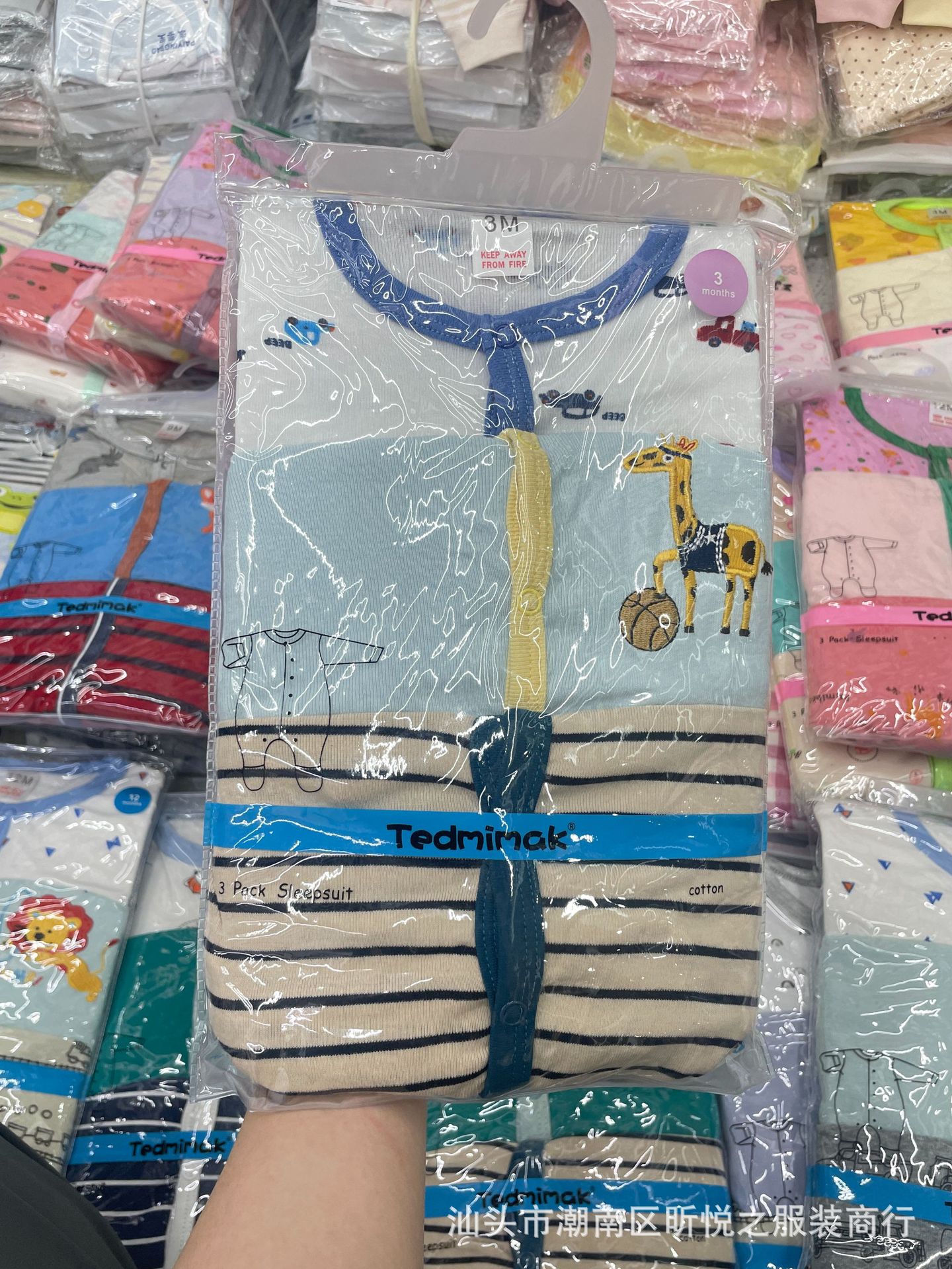 Mameluco con Pie para Bebé 3 Piezas de Algodón Manga Larga Sin Capucha para Bebés