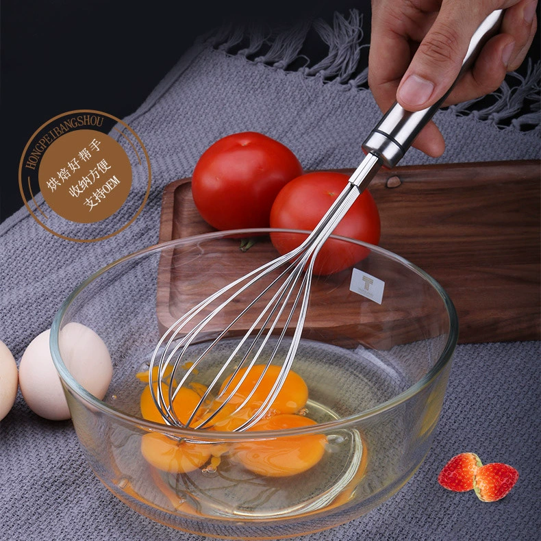 Взбиватель яиц популярная нержавеющая сталь взбиватель яиц ручной взбиватель яиц блендер выпечки диспенсер фильтр для яиц