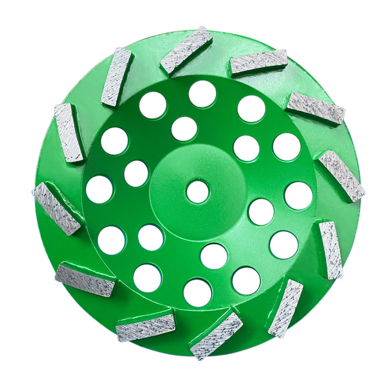 焊接磨轮混凝土沥青地坪碗磨车库打磨磨盘180mm金刚石磨轮7寸出口