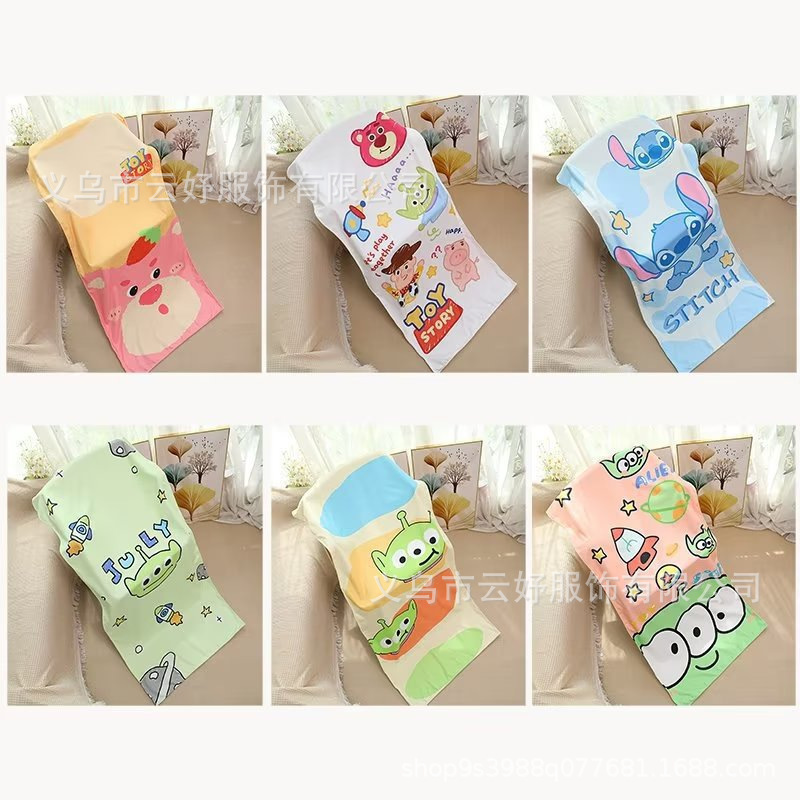 Japanese Cartoon Large Towel Absorbent Bath Towel Home Beach Travel Portable Swimming Sports Long Towel