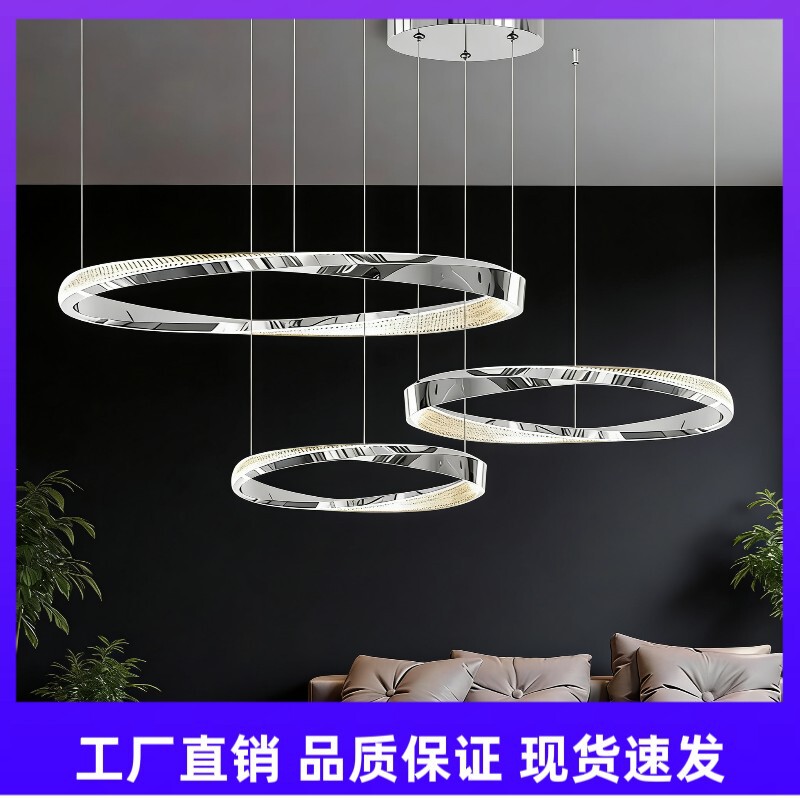 Italian Minimalist Restaurant Chandelier Living Room Creative Stylish Modern Round Ring Accessible Luxury Designer Bedroom Lamps Italian Minimalist Restaurant Chandelier Living Room Creative Stylish Modern Round Ring Accessible Luxury Designer Bedroom Lamps