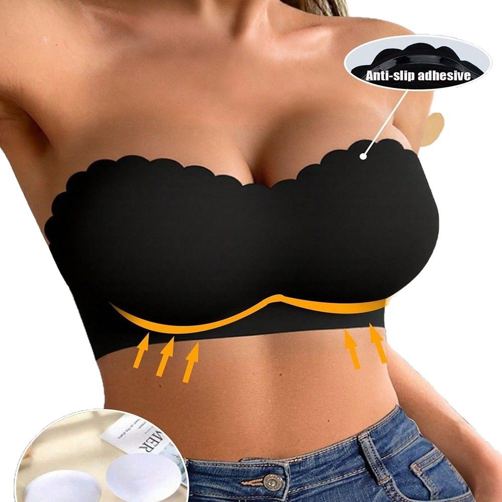 Comercio exterior Amazon Shein Temu mismo estilo explosivo transfronterizo sujetador sin tirantes botones laterales cruzados ropa interior para mujer