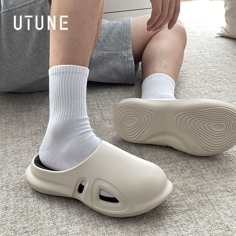 Превосходные домашние мужские тапочки, носящие толстую подошва летом