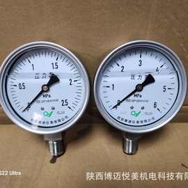 全不锈钢 压力表 耐震  Y-100BF  150mm